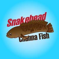 indonesisk fisk channa snakehead vektor gratis