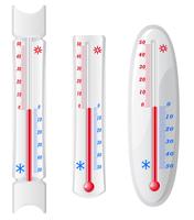 termometer för att ta temperatur på gatan vektor