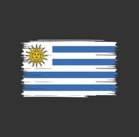 Uruguay flaggborste vektor