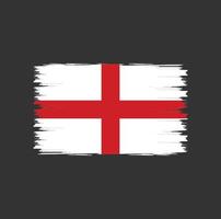 Englands flagga med borste stil vektor