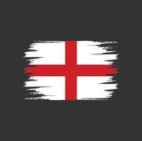 England-Flagge-Pinsel vektor