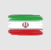 iranische flagge bürste vektor