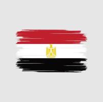 Ägypten Flaggenpinsel vektor