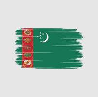 turkmenistans flaggborste vektor