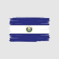 El Salvador flagga borste vektor