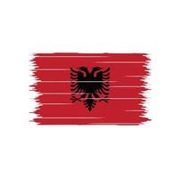 albaniens flaggborste vektor