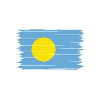 Palau-Flagge-Pinsel vektor