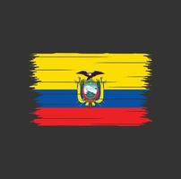 ecuador flagge bürste vektor