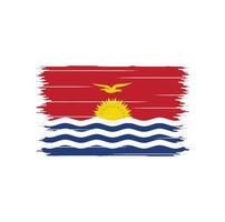 kiribati flagga borste vektor