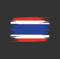 thailand flagge bürste vektor