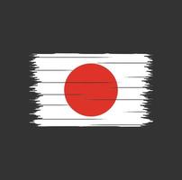 japan flagga borste vektor