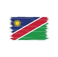 namibias flaggborste vektor