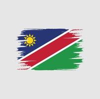 namibia flagge bürste vektor