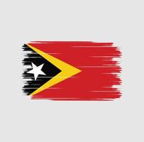 Bürste der Flagge von Timor-Leste vektor