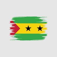 sao tome flaggborste vektor