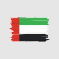 Vereinigte Arabische Emirate Flaggenbürste vektor