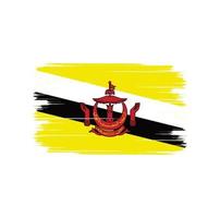 brunei flagga borste vektor