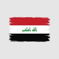 Flagge des Irak mit Pinselstilvektor vektor