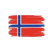 Norwegen Flagge Pinsel vektor