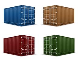 Frachtcontainer-Vektor-Illustration
