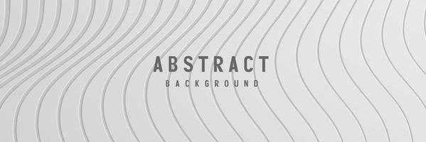 Banner abstrakte geometrische weiße und graue Farbe Hintergrund Vector Illustration.