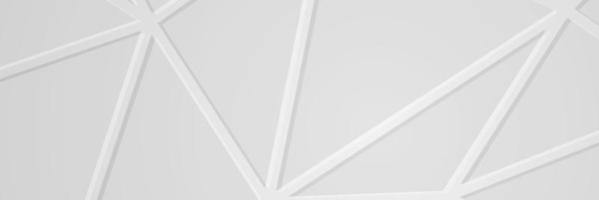 Banner abstrakte geometrische weiße und graue Farbe Hintergrund Vector Illustration.