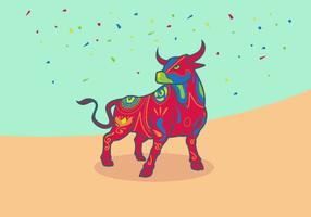 Bumba Meu Boi Bulls-Vektor-Illustration vektor