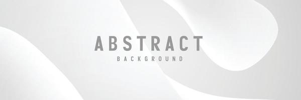 Banner abstrakte geometrische weiße und graue Farbe Hintergrund Vector Illustration.