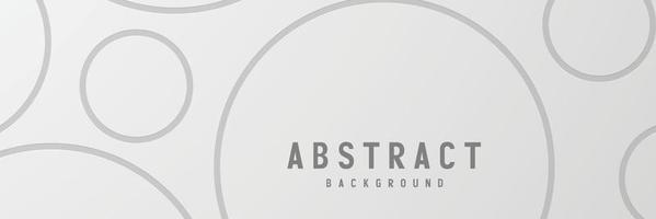 Banner abstrakte geometrische weiße und graue Farbe Hintergrund Vector Illustration.