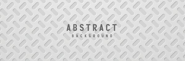 Banner abstrakte geometrische weiße und graue Farbe Hintergrund Vector Illustration.