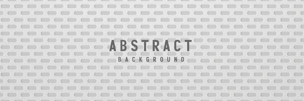 Banner abstrakte geometrische weiße und graue Farbe Hintergrund Vector Illustration.