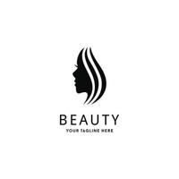 schönheit, salon, spa, haar minimalistische logo-design-inspiration vektor