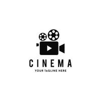 kino, bild, film, roll, vintage logo design inspiration vektor