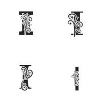 bokstaven i logotyp alfabetet logotyp vektor design