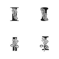 bokstaven i logotyp alfabetet logotyp vektor design