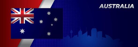 Australien dag banner vektor bakgrundsillustration, firande av den 26 januari australiska helgdag nation