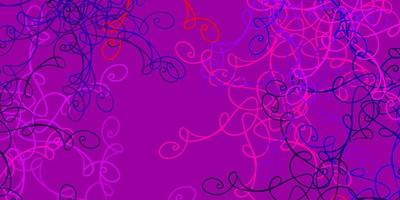 hellpurpurner, rosa Vektorhintergrund mit trockenen Linien. vektor