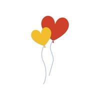 älskar hjärtformad ballong vektor ikon