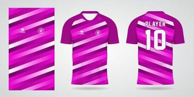 lila sportskjorta jersey designmall vektor