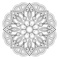 vektor abstrakt mandala mönster. konst på väggen. målarbok spetsmönster tatueringen. design för en tapetfärg skjorta och kakeldesign, dekorativ cirkelprydnad i etnisk orientalisk stil