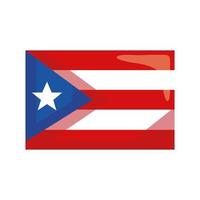 Puerto Rico flagga vektor