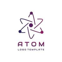 modern atom vektor logotyp mall