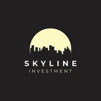 Logo-Vorlage für die Skyline der Stadt