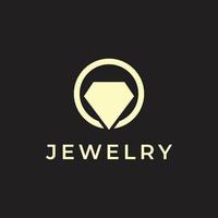 diamantring vektor logotyp mall