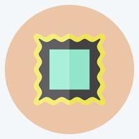 ram i-ikonen i trendig platt stil isolerad på mjuk blå bakgrund vektor