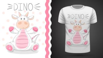 Rolig dino - idé för tryckt-shirt vektor