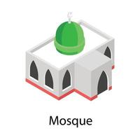 trendige Moscheekonzepte vektor