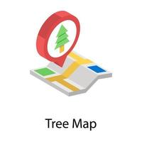 trendige Treemap-Konzepte vektor