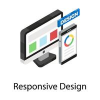 responsive Designkonzepte vektor