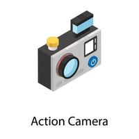 actionkamera koncept vektor